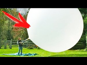 EKSPERIMEN: MEMOMPA BALON RAKSASA DENGAN ES KERING ?!!