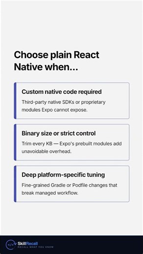 Expo vs React Native: When to Choose Each