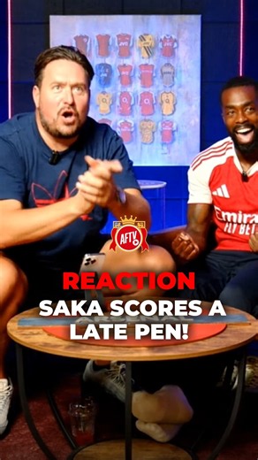 Saka buries the LATE penalty to make it two nil! 🔥