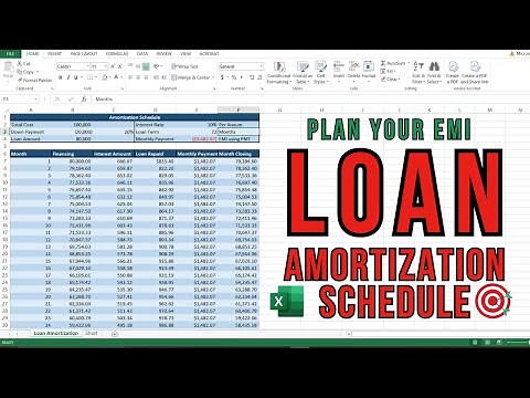 How to Create a Loan Amortization Schedule in Excel | Plan your loan in excel