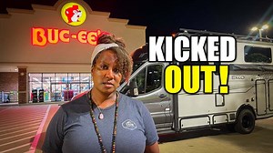 We Got Kicked Out! Boondocking Fail at Buc-ee’s in our Camper Van (RV Life)