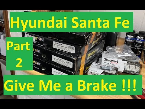 Hyundai Santa Fe Rear Brake Replacement