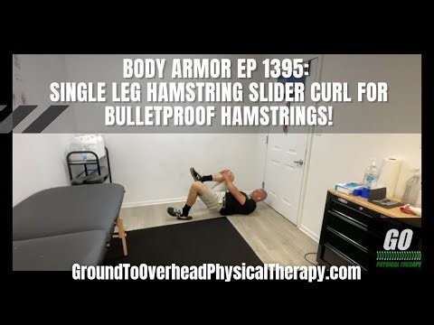 Body Armor EP 1395: Single Leg Hamstring Slider Curl for bulletproof hamstrings!