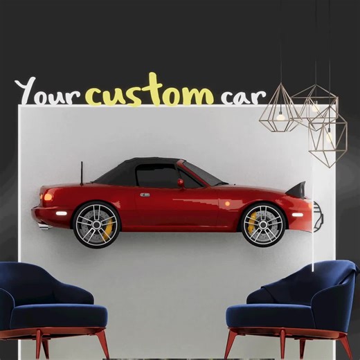 Metal Car Wall Art, Garage Decor for Car Enthusiasts, Metal Car Wall Decor - Etsy