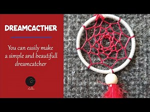 How to make a simple dreamcatcher step by step for Beginners