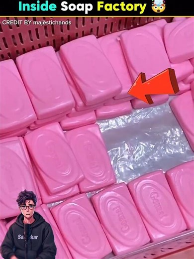 How Soap is Made in Factory 😳 | Shocking Process Revealed #trending