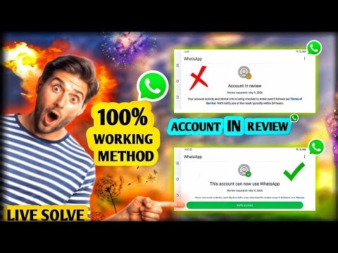Account in Review 😱 Live Fix Problem Solution 100% (Working) ✅ | Whatsapp Account in Review Solution