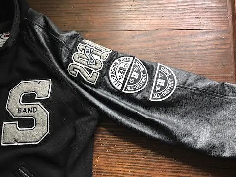 How to put Patches on a sleeve of a Varsity Letterman Jacket