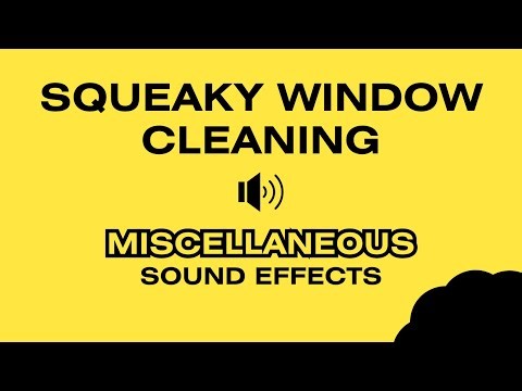 SQUEAKY WINDOW CLEANING (Squeegee & Sponge) - Sound Effects