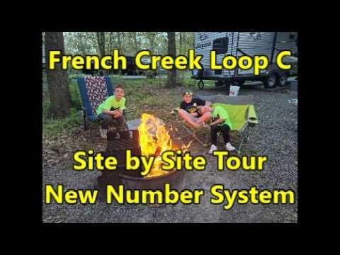 French Creek Loop C - Site Tour with Updated Numbering System