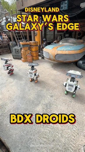 BDX Droids at Disneyland Star Wars Galaxy’s Edge