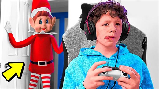 Giant Elf on the Shelf prank terrifies little brother