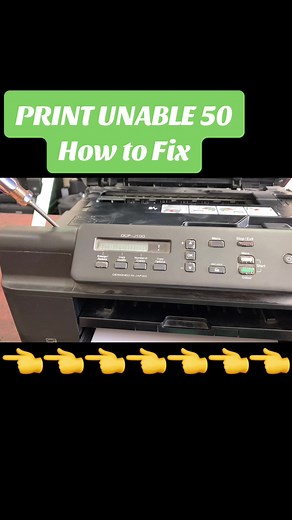 Brother Print Unable 50 Error #GJRprinterrepair #PrinterRepair #PrinterService #fyp #fypシ #foryou #Brother #brotherprinter