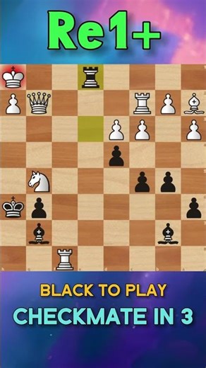 It is black to play and mate in 3