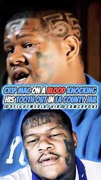 Crip Mac on a Blood Knocking His Tooth Out in LA County Jail!