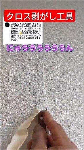 クロス剥がし作業が楽しくなる工具を見つけました #diy #壁紙 #shorts