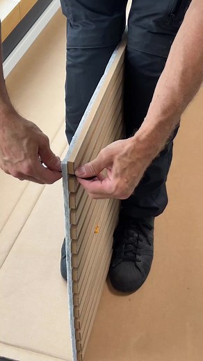 686K views · 4.5K reactions | Did you know that our Akupanels are flexible and can be used for many different projects around curved walls, pillars, etc. So let your creativity run wild with our Akupanels  Color: Classic Oak (grey felt). #akupanel#decor#decoration#woodupp#mywodupp#acousticpanel#woodwall#DIY#interior#interiordesign | WoodUpp | Facebook