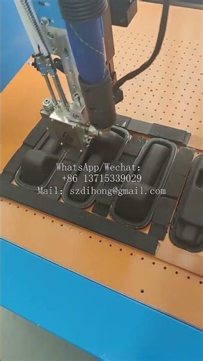 Automatic scanning and gluing assembly line machine