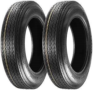 MaxAuto 4.80-12 Boat Motorcycle Trailer Tires,4.8-12 Golf Cart Utility Trailer Tires,6PR/C,2 Pack