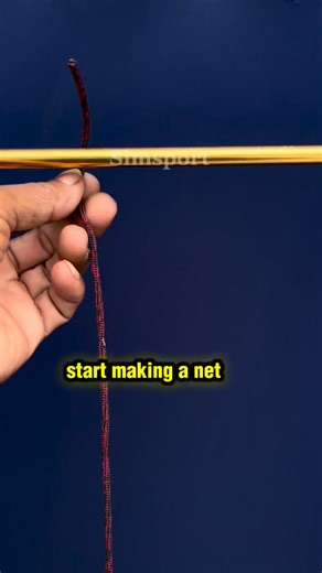 Simsport on Instagram: "making a net without special tools is very easy #net#knot"