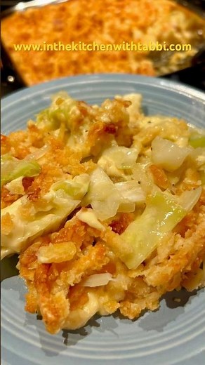 Cabbage Casserole - EASY and DELICIOUS! #inthekitchenwithtabbi #recipe #cheese #cabbage #yummy