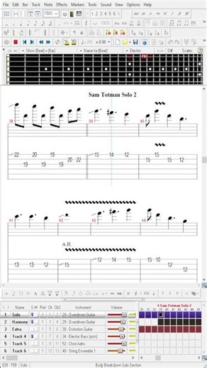 DragonForce - Body Breakdown Tab #dragonforce