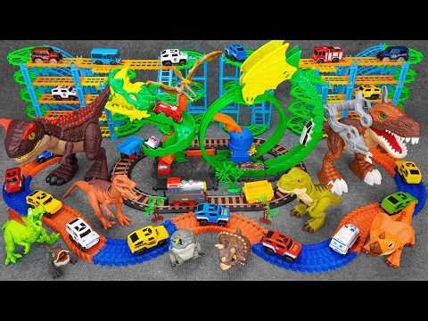 50 minutes of satisfying Roller Lego track & High speed off-road vehicle track toy ASMR | Toy review