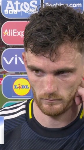 274K views · 2.9K reactions | "Thank you to the country, we felt everyone behind us. Sorry for letting you down."  A heartbroken Andy Robertson reacts to Scotland's exit from Euro 2024. | BBC Sport Scotland | Facebook