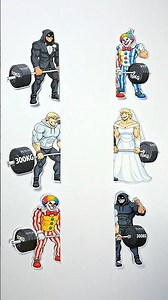 67 kids X 61 Meme Mod Friday Night Funkin Weightlift Matching Craft Challenge! #viralshorts