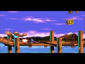 Donkey Kong Country 3 but kiddy kong's crying got replaced