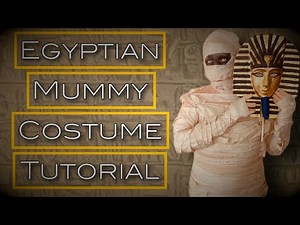 Egyptian Mummy Costume and make-up tutorial. This is Cal O'Ween.