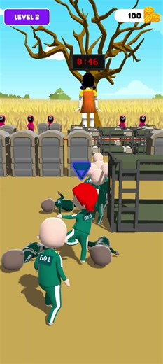 Squid game (Red green light Doremon x Nobita) #squidgame #squidward #shorts #shortvideo #trending