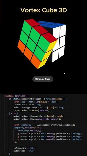 Just split my 3D cube game into dedicated HTML, CSS, and JS files. #html #coding #css #programming