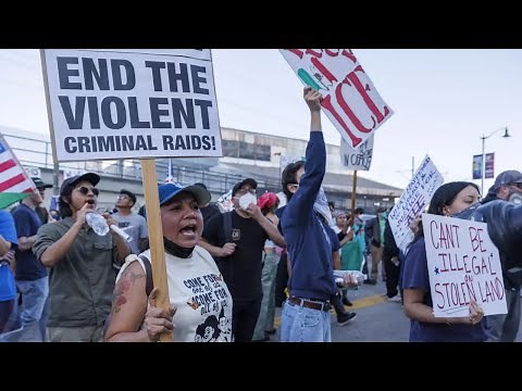 No Kings Protest Downtown LA LIVE - June 14, 2025 | LA Times Studios