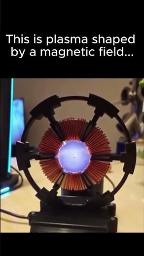 Plasma Vortex in a Magnetic Field😳👇 Explained below #shorts #physics #experiment