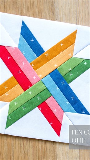 Mariesa on Instagram: "🌟 A brand new star just landed! My latest woven star quilt block pattern is full of movement and possibilities. Can’t wait to see the magic you make with it! ⭐️"