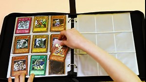 D DACCKIT Card Binder for Yu-Gi-Oh Cards, 400+ Card Holders Album Compatible with Yugioh Trading Cards - Storage Collector Card Book with 50 Pcs 4-Pocket Sleeves