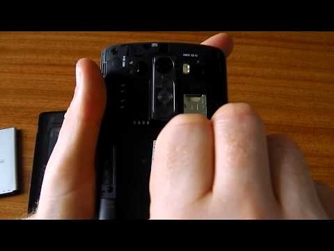 How to insert SIM card in LG G3