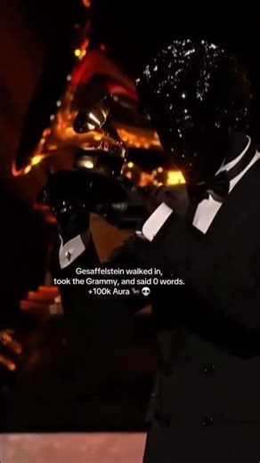Gesaffelstein really showed up, grabbed his Grammy, and left with zero words 💀🔥