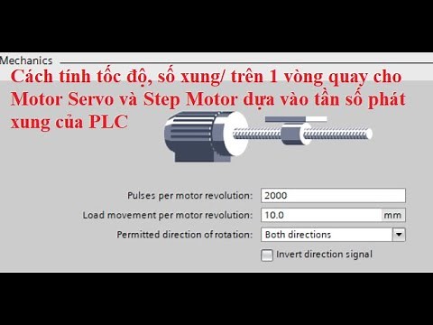 Cách Tính Tốc Độ, Số Xung Trên 1 Vòng Quay Cho Động Cơ Servo Và Step Motor