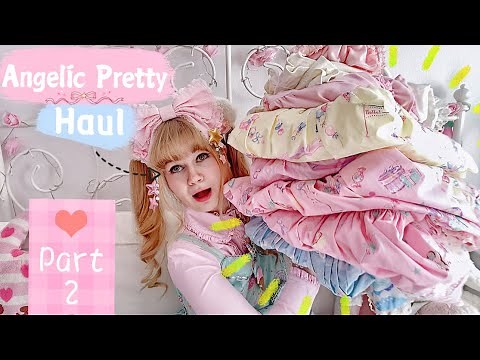HUGE Sweet Lolita Unboxing Haul + Try On | Angelic Pretty | Candy Carnival