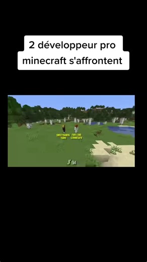 Affrontement entre deux développeurs professionnels de Minecraft