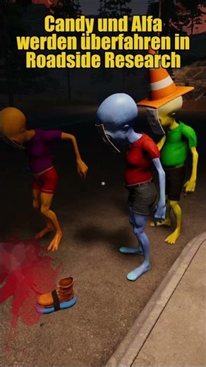 Candy und Alfa werden überfahren im Roadside Research