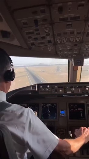 🛫 on Instagram: "Cockpit ✈️ Ultra-realistic modern airplane cockpit interior with hundreds of illuminated control buttons, switches and detailed flight instruments, wide-angle view from pilot seat, windshield showing bright sky, clouds and horizon line, complex avionics panels with glowing displays, realistic texture on metal and plastic surfaces, soft reflections, cinematic daylight lighting coming from outside, depth of field, extremely high detail, runway, tires spinning at high speed, smoke