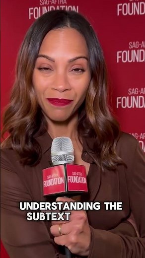 For Zoe Saldaña, understanding a scene goes beyond just reading the lines. #YTShorts