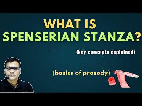 What is a Spenserian Stanza? Structure, Rhyme Scheme & Examples #prosody #youtubevideo