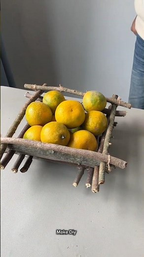 How to Make a DIY Wooden Fruit Basket | No Glue, No Nails! 🪵#WoodWorking #wickerbasket