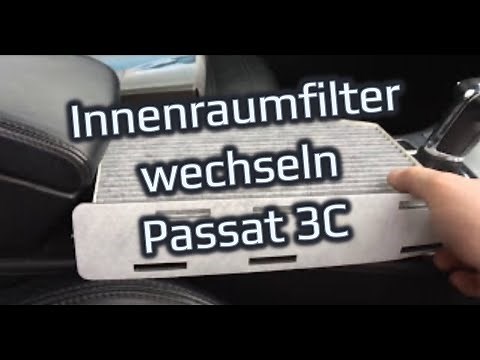 Changing the cabin filter / pollen filter / activated carbon filter VW Passat 3C Variant