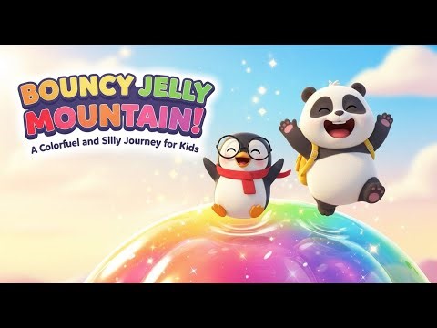 Kids Animation - The Wiggly Jelly Mountain! Pingu The Penquin and BAO the Panda Sweet Surprise