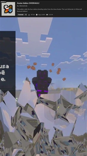#minecraft virei o AVATAR e DOMINEI os 4 elementos 😳 esse addon elemental é INSANO 😈